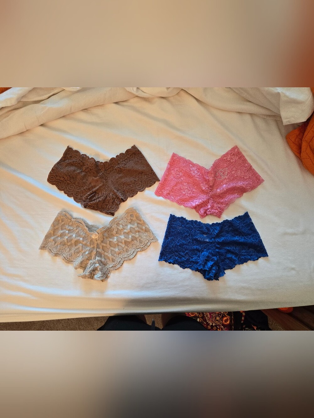 Floral Lace Boyshorts Panties